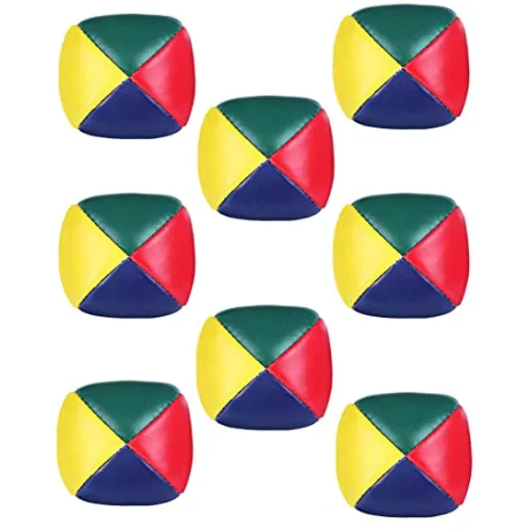 8-Pack Colorful Juggling Balls