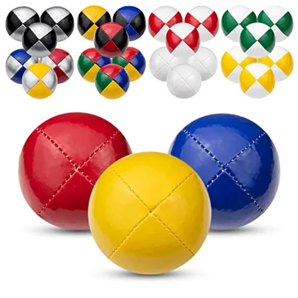 Juggle Dream Pro Thud Juggling Balls Set (Red, Yellow, Blue)