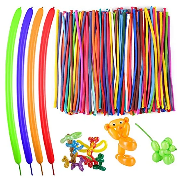 SHATCHI Modelling Balloons - 100pcs Mixed Colours (25cm)