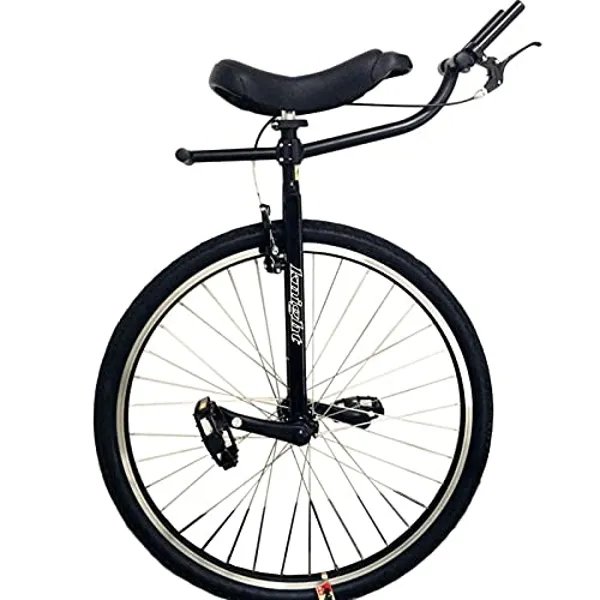 HWF Adults Unicycle with Brakes & Handlebars, 28 inch Black