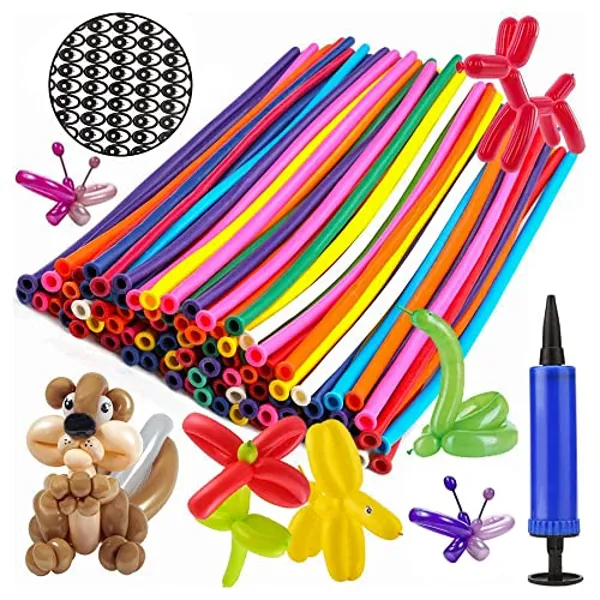 Silhani 200-Piece Modelling Balloon Kit (Assorted Colours)