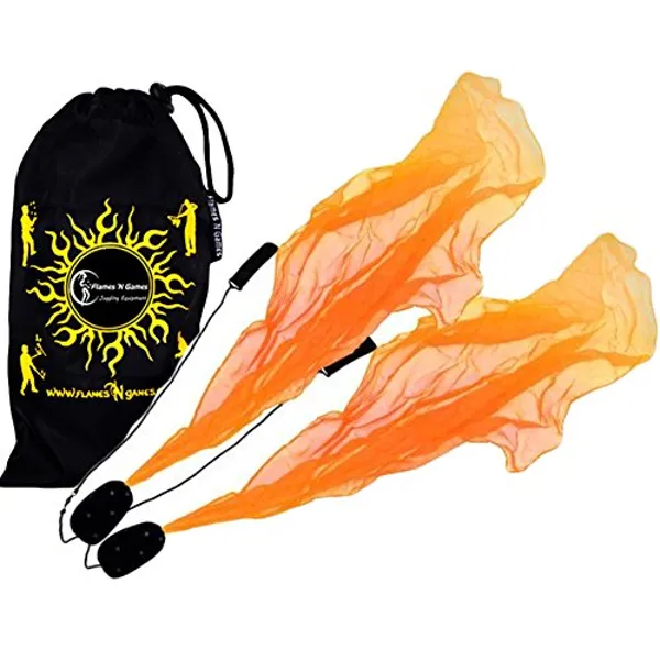 Flames 'N Games Angel Poi Set - Orange