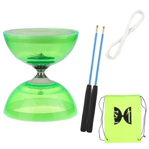 Triple Bearing Diabolo Set - Green