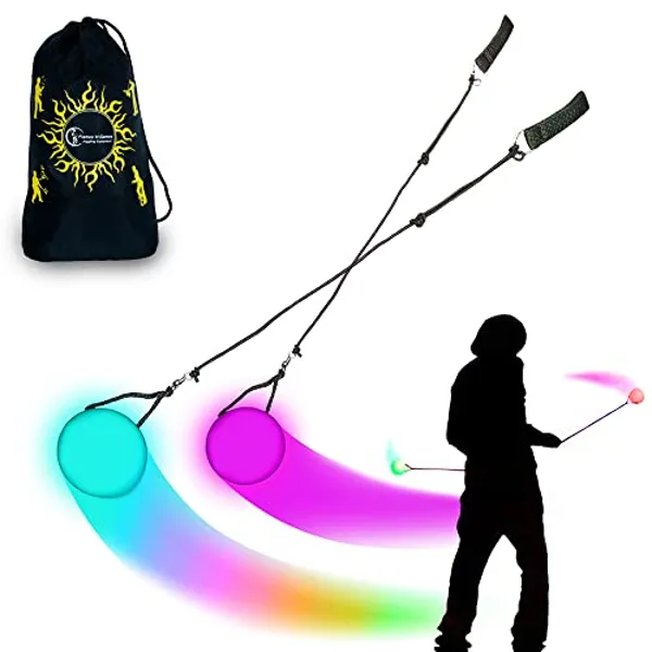 Flames 'N Games Kids LED Glow POI with Bag
