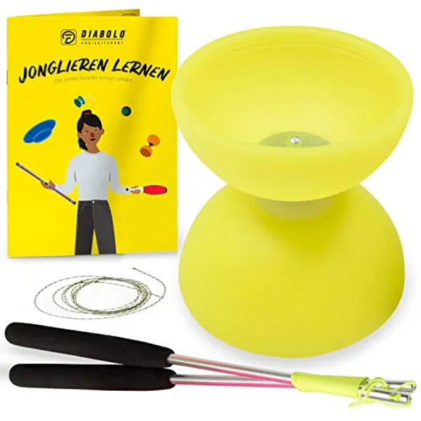 Comet Diabolo Set with Henry's Cord (Yellow)