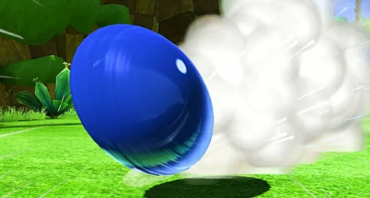 game image of sonic the hedgehog spinning