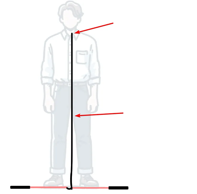 illustration showing the diabolo string is taught to the chin
